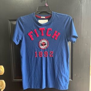 Blue Abercrombie & Fitch Graphic T-Shirt